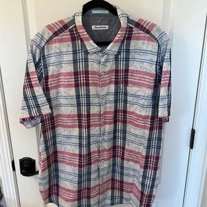 Tommy Bahama Button Down Short Sleeve Camp Shirt Size XXL